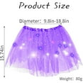 thumbnail image 3 of Riforla Glimmering Sequin LED Light up Half Skirt Tutu with Starry Netting for Adults Sparkling Party Wear Women's Skirts PP1 One Size, 3 of 5