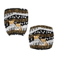 thumbnail image 4 of SCRAWLGOD Corgi Bones Piano Musical Notes Stretch Cover for Office Chair Seat Scratch Resistant Comfy Swivel Chair Cover Non-Slip Breathable High Back Chair Slipcover, 2 Piece Sets, 4 of 7