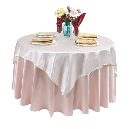 

Round Tablecloth Nordic Solid Color Tablecloth With Square Cloth Polyester Table Cover For Conference Wedding Cocktail Party Banquet-TO-140cm+75cm