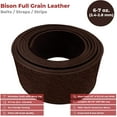 thumbnail image 2 of ELW 6-7 oz. 2.4-2.8mm Straps, Belts, Strips  Chocolate 3" X 72" 7.6cm X 182.8 cm  Full Grain Leather Bison Hide DIY Craft Projects, Bag, Chap, Motorcycle, Shoe, Clothing, Jewelry, Wrapping, 2 of 8