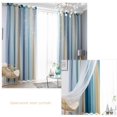 thumbnail image 2 of Cortina Deco de estrella hueca degradada para dormitorio, opacas completas para ventana (azul) Likrtyny Libre de BPA, 2 of 9