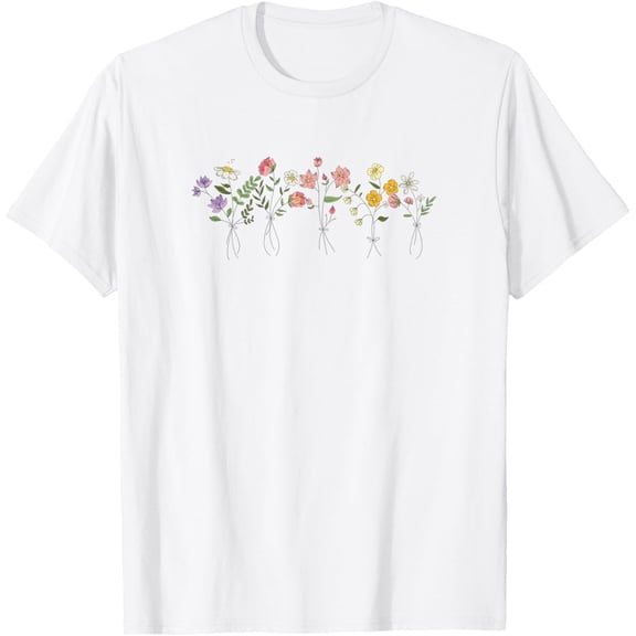 Vintage Botanical Flower T-Shirt – Inspired Gardener & Naturalist Floral Tee