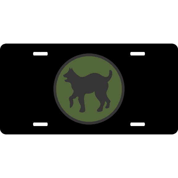 81st Regional Support Command License Plate