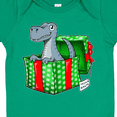 thumbnail image 4 of Inktastic Christmas Dinosaur Gift from Santa Boys or Girls Baby Bodysuit, 4 of 5