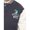 thumbnail image 3 of Wonder Nation Toddler Boys Varsity Bomber Jacket, Sizes 12M-5T, 3 of 6