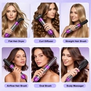 NEXPURE Hair Dryer Brush Set 6-in-1 Hot Air Brush, Blow Dryer Brush for Straightening, Curling & Volumizing, No Heat Damage Hair Styling Tool