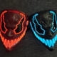thumbnail image 4 of Máscara facial LED de Halloween con luz aterradora para cosplay, fiestas, carnavales y festivales., 4 of 13
