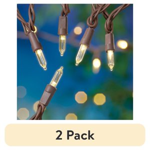 Mainstays 100-Count LED Outdoor String Lights, Warm