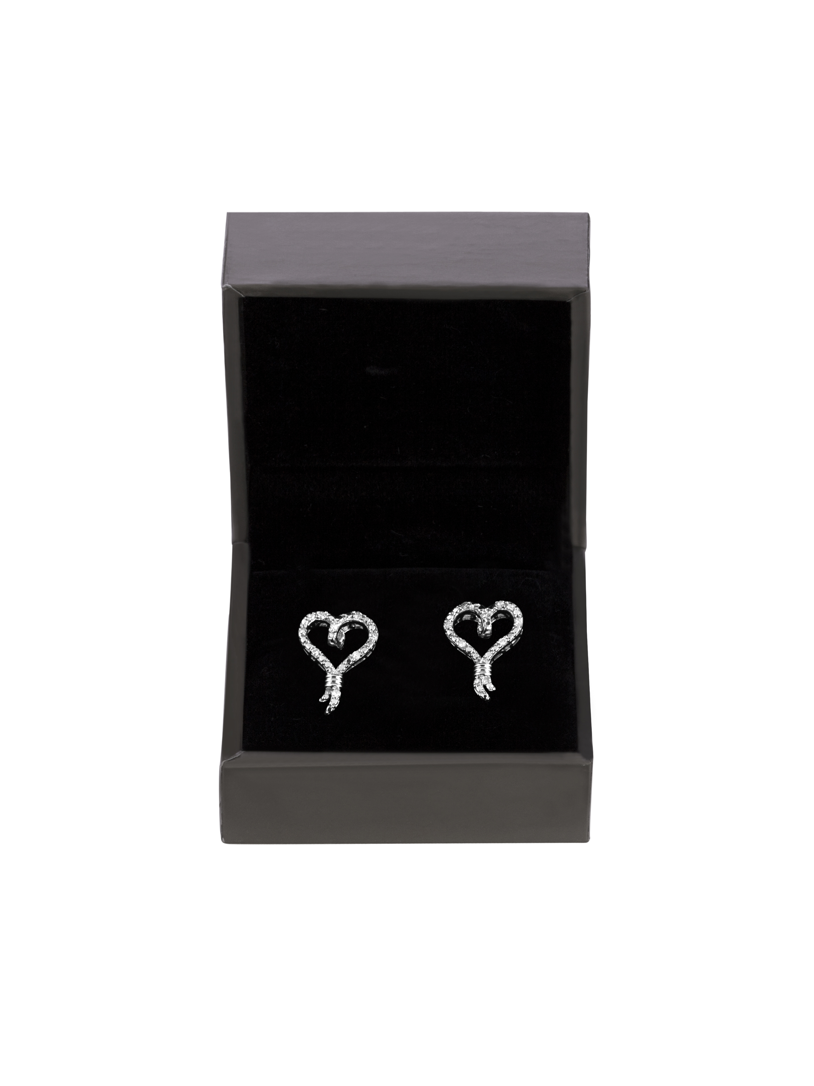 Brilliance Fine Jewelry Sterling Silver 1/10 Carat T.W. Diamond Earring