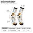 thumbnail image 5 of Yiaed Hand Drawn Animals Print Great elasticity Crew Socks Sports socks for Men and Women, 5 of 5
