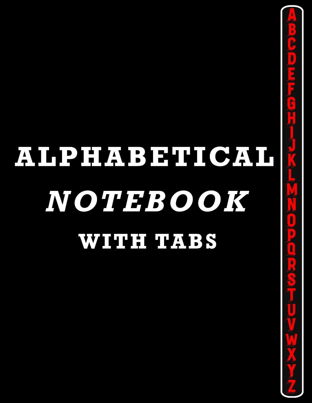 Alphabetic Password Book Large Lined-Journal Organizer with A-Z Index Tabs Printed Green Design Alphabetical Notebook with Tabs