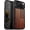 American Flag-Red, variant on Case for iPhone 17 Pro Max Case, Artisan Printed & Black Soft TPU Shockproof Cover, Natural Grain, Walnut