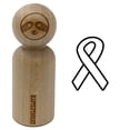 thumbnail image 1 of Awareness Ribbon Outline Rubber Stamp for Scrapbooking Crafting Stamping - Small 3/4 Inch, 1 of 7