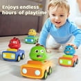 thumbnail image 6 of WQFSTORE Toddler Press Go Car Toys for 1 2 3 Years Old Boys , Push Go Friction  Animal Cars Baby Toys for 12-18 Months One Year Old Boy Toys ,First Birthday Gifts, 6 of 7