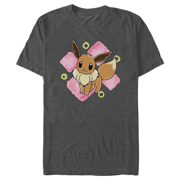 Men's Pokemon Watercolor Eevee  Graphic T-Shirt