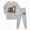 L101-Grey, variant on Boys Long Sleeve Top & Jogger Pants Fall Winter Daily Outfit Set, Universal Cute Cartoon Print Kids Casual Two Piece Clothes(L101-Light Pink,5-6 Y)