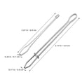 thumbnail image 2 of FONDOTIN Sewing Accessories Tool 2pcs Iron Silver For Drawstring Insertion At Home, 2 of 8
