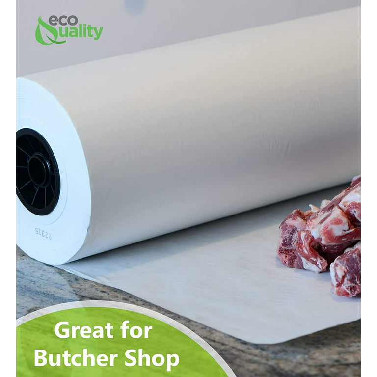 [8 Pack] Mg-18 White Butcher Paper Roll 18 x 1000 ft - Roll for Butcher, Freezer Paper, Food Service, Butcher Paper, Meat Paper, Freezer Roll, BBQ