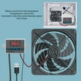 thumbnail image 5 of RYUJNDK 120mm 5V 1A USB Cooling Fan Systems with Temperature Control for Home Theater Cabinets and More, 5 of 8