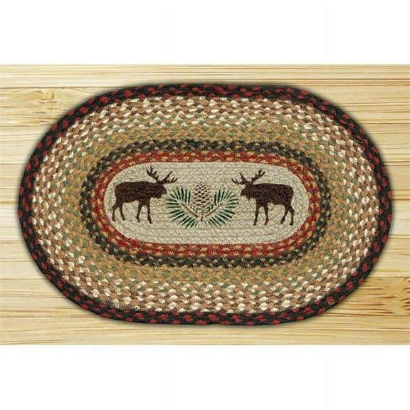 Moose-Pinecone Oval Placemat