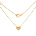 thumbnail image 2 of Gargantilla Dama Corazón Piedras Oro Amarillo Sólido 14k amarillo 00, 2 of 4
