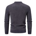 thumbnail image 4 of uikmnh Mens Sweater 2025 Men's and Winter Crew Neck Jacquard Pullover Sweater Sweater Base Size:3XL, 4 of 4