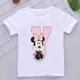 thumbnail image 3 of Camisetas de algodón para niños de Minnie con combinación de letras de la A a la Z y nombres, ropa de dibujos animados de Disney Kawaii, camisetas para niños y niñas, camisetas casuales, 3 of 5