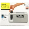 iHome Kineta Bluetooth Alarm Clock Radio with Portable Removable Power - White
