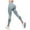 j46-Light Blue, variant on LIIPEE Womens Leggings Athleisure Solid Color Ankle Slim-Leg Seamless Waistband High Legging Female Casual Comfortable Soft Ribbed Daily -Lifting Breathable Yoga Pants,L