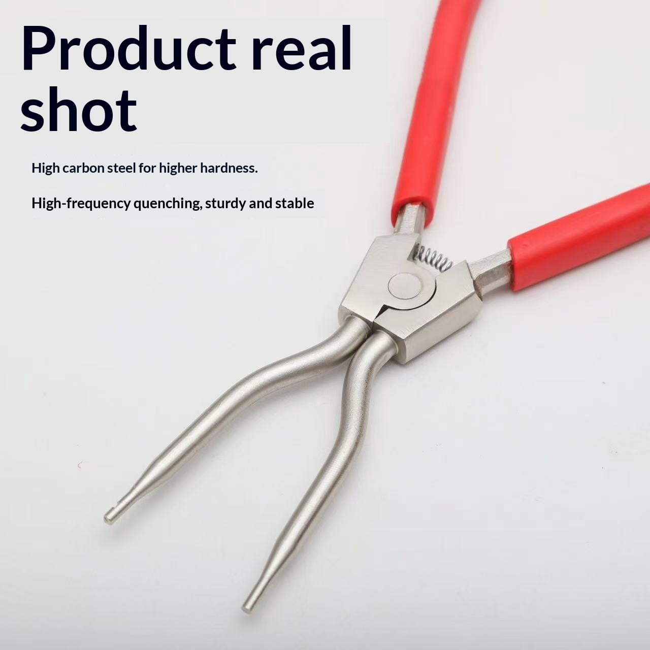 Disassemble and assemble the rubber ring position of the drum washing machine door, clamp spring pliers, spring stopper ring, disassemble, clean and repair