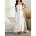 thumbnail image 6 of Michellecmm  Women Tube Dress, Strapless Backless Fruit Print Swing Dress, 6 of 9
