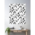 thumbnail image 2 of Forest Bw - By Andrea Lauren Poster Wall Art, Modern Wall Decor For Living Room Bedroom, 16x24 UNFRAMED, 2 of 3