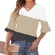 thumbnail image 1 of mfyjkho Tops De Gimnasio Para Mujer, Blusa Informal Con Cuello En V, Mangas Cortas Y Estampado Para Mujer Tops Para Mujer S, 1 of 5