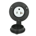 thumbnail image 1 of Flanged Power Outlet, Easy Installation Wide Application PC and Rubber 3 Wire UV Resistant Straight Plug Socket 125V 20A  for Industrial, 1 of 7