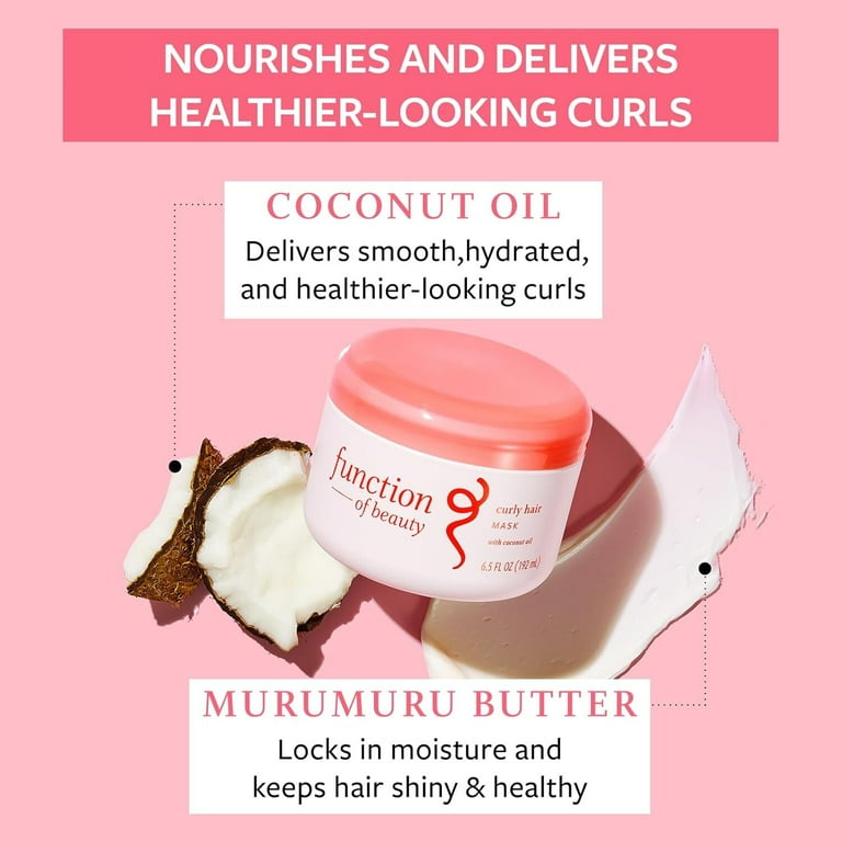 Function of Beauty Curly Hair Mask Base with Coconut Oil, 6.5 fl oz