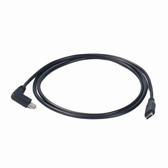 USB Type C to C Male to Male Charger Cable 60W PVC 90 Degree Cable for Fast Charging and Data Sync