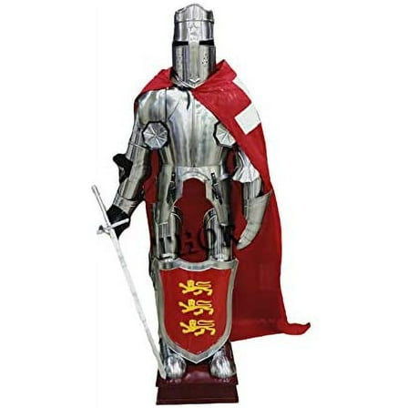 Knight Templar Suit of Armor Crusader Renaissance Armour Costume Halloween