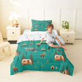 thumbnail image 2 of Erosebridal Happy Camping Twin Comforter Sets 3-Piece for Kids Teens,Boys Girls Cartoon RV Car Animal Deers Bedding Set,Breathable Home Decor, 2 of 6