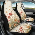 thumbnail image 3 of Yuyamidu Aesthetic Mushroom Car Seat Cover Full Set Waterproof Auto Front Seat Covers Sunflowers Vehicle Bucket Seat Pad, Car Interior Accessories, Fit Most Vehicle, Sedan, 3 of 7