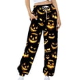 thumbnail image 5 of QATAINLAV Sweatpant for Women, 2025 Halloween Costumes Baggy Cinch Bottoms Jogger Pants Novelty Graphic Print Drawstring Waist Trousers with Pockets Birthday Gifts Multicolor XL, 5 of 6