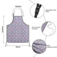 thumbnail image 3 of Purple Cartoon Unicorn Rainbow Cloud Heart Star Kids Aprons for Girls and Boys,Adjustable Neck Strap Toddler Aprons for Kids Cooking Baking, 3 of 3