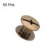 thumbnail image 3 of Uxcell 50 juegos de tornillos Chicago M5 x 4mm, tornillos de cabeza Phillips de metal para unir remaches de cuero, bronce, 3 of 6
