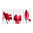 thumbnail image 1 of Cuadro Decorativo Tríptico Vertical Flores Rojas Canvas Revolution Set De 3 Cuadros 25x38 cm, 1 of 5