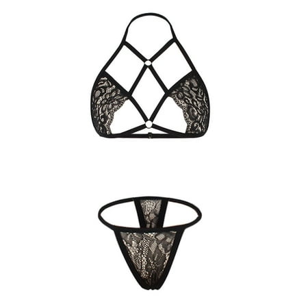 

adviicd High Waisted Panties For Women Women Lingerie Set with Garter Belt Fishnet Bodysuit Mesh Teddy Strappy Exotic for Sex Naughty Black X-Large
