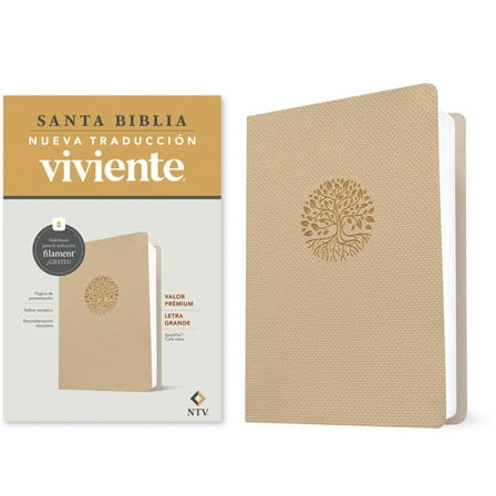 Biblia Valor Prémium Ntv, Letra Grande Con Filament (Sentipiel, Café Claro), (Hardcover)