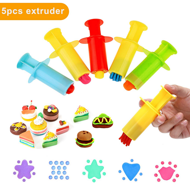 Ucradle Dough Tools Kit, 28 Pcs Playdough Sets for Kids, Play Dough Rollers  Cutters Set Children DIY Plasticine Clay Extruders Creation Kit Educational  Toy Gift Set 