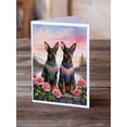 thumbnail image 2 of Manchester Terrier Two Hearts Greeting Cards Pack of 8 7 in x 5 in, 2 of 3
