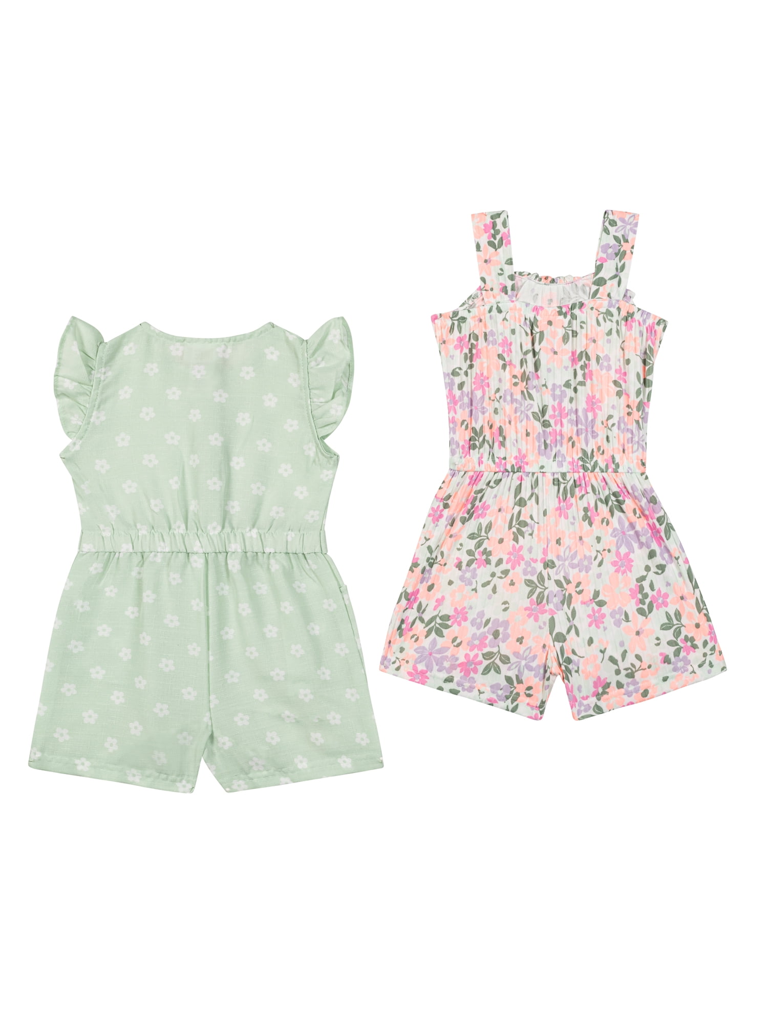 Little Lass Infant Girls' 2 Pack Ruffle Romper, Sizes 12M-24M