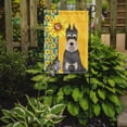 thumbnail image 2 of Summer Sunflowers Salt Pepper Schnauzer Flag Garden Size, 2 of 5