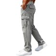 thumbnail image 6 of Corduroy Cargo Pants for Men Relaxed Fit Multi Pocket Casual Work Pants Travel Utility Trousers, 6 of 9